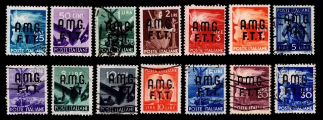 1947-48 Italy - Trieste #1-11 & 15-17 - Used & New - F/Vf+ - Cv $34.60 (E#1483)