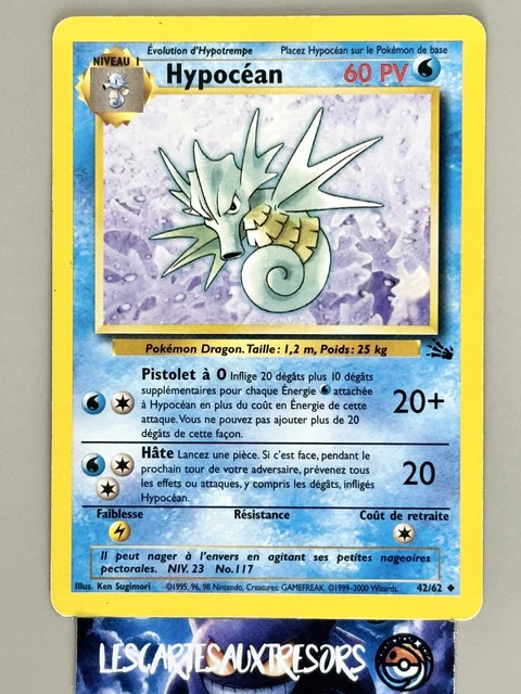 CARTE POKÉMON HYPOCÉAN 42/62 EDITION 2 ED2 Fossile VF FR EUR 6,93 ...