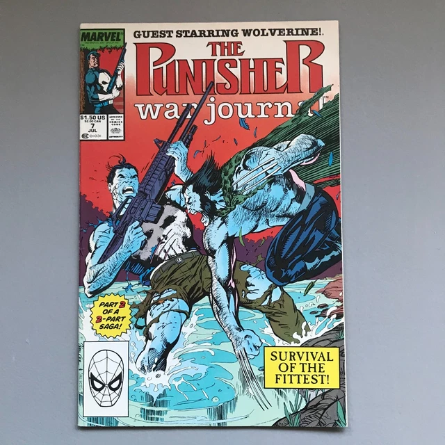 Punisher: War Journal #7 (1989) Marvel Comics - Carl Potts, Jim Lee