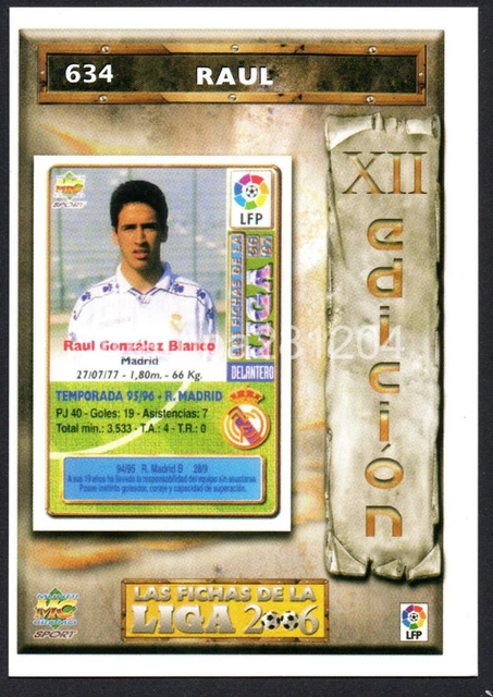 PABLO GARCIA no42 chrome football fiches Liga 2006 Real Madrid FC