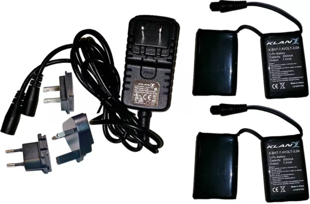 Par Batería para Guantes Calentadores Klan De 7,4volt 3000ma N