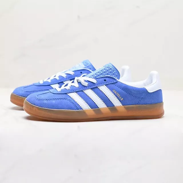 Scarpe da ginnastica Adidas&Gazelle HQ8717 Blu Bianche Basso nuovo