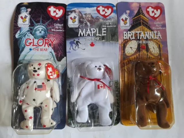MCDONALDS TY MAPLE Glory Britania The Bear Limited Edition