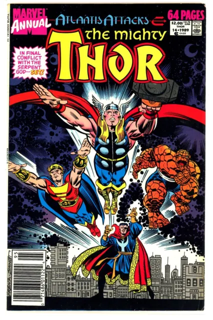 The Mighty Thor Atlantis Attacks Marvel Comics Annual 14 1989 Newsstand
