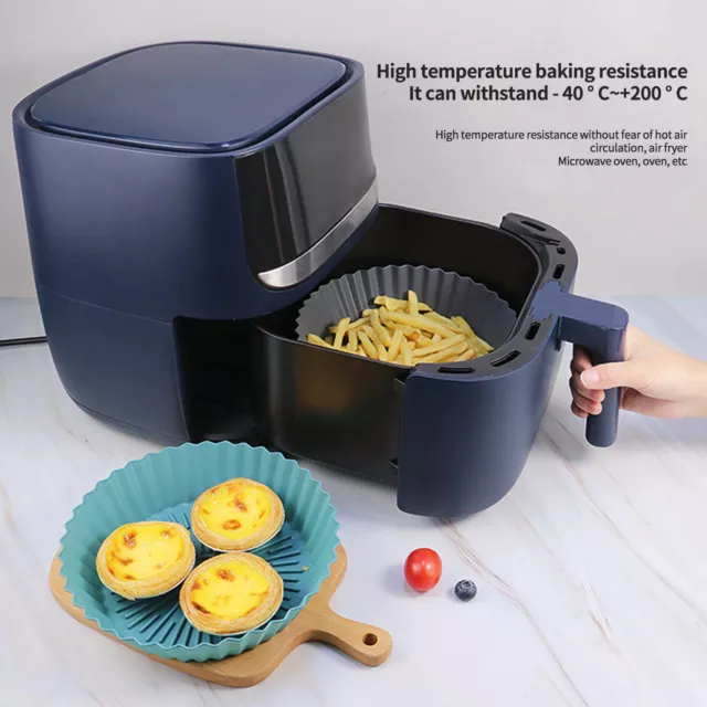 Air Fryers Basket Non-stick Baking Air Fryers Oven Silicone Baking Tray Safe