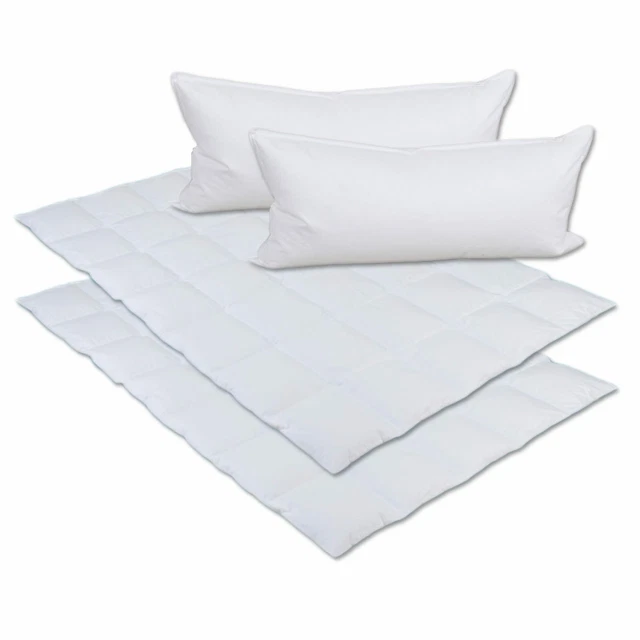 Ensemble de Lit Été - Pour 2 - 90% vers le Bas 2x 400 G+ 450 G