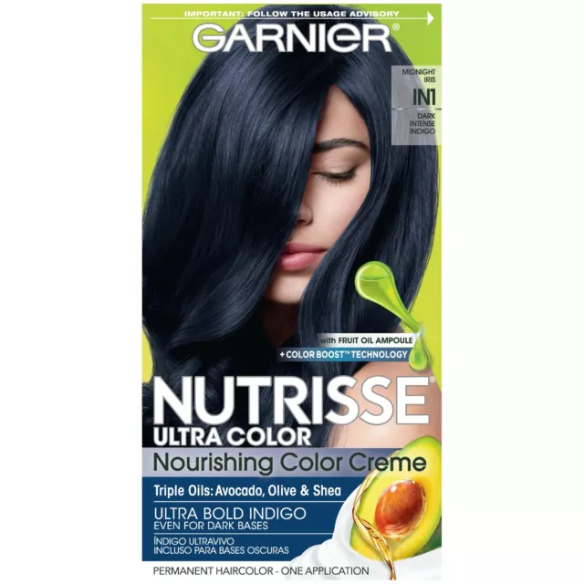 Garnier Hair Color Nutrisse Ultra Color Nourishing Creme, IN1 Dark Intense