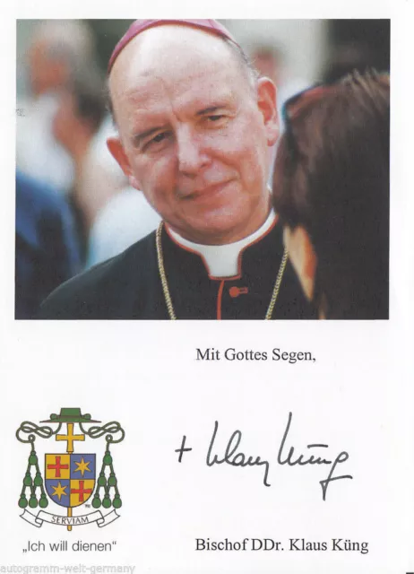 Bischof Klaus Küng TOP AK Orig. Sign. +7494