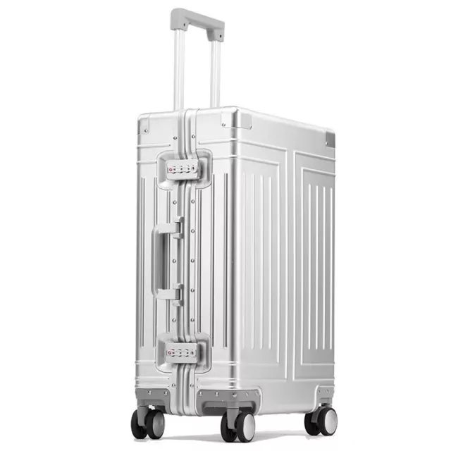 Original Aluminum Luggage Suitcase Carry on, 20" Dual TSA Lock