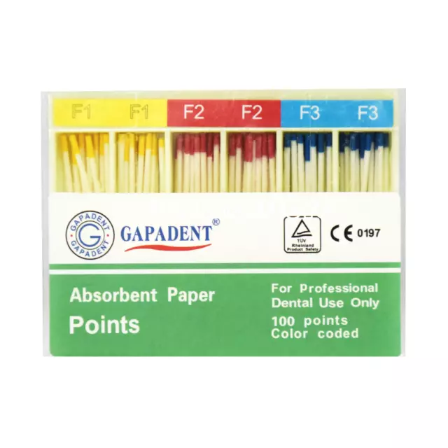 Dental Endodontics Absorbent Paper Point Root Canal Obturating Point Color-Coded