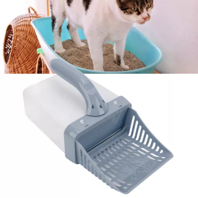 02 015 Cat Poop Scoop Cat Sand Scooper Removable Hollow Design With Holder