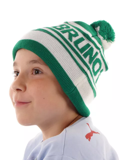 Brunotti Beanie Bonnet avec Pompon Bonnet D'Hiver Kassimo Vert Lettrage