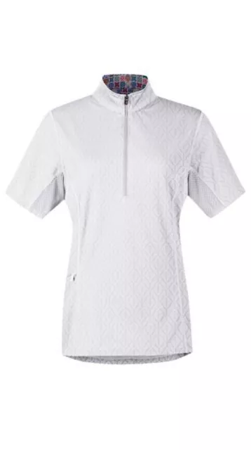 Kerrits Hybrid II Riding Shirt-White-L