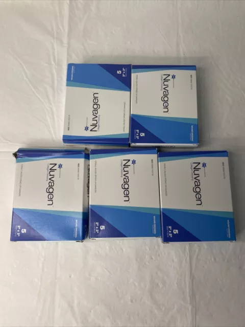 CPN Biosciences NUVAGEN Collagen Dressing 5pack 2"x2" NEW EXP 09/2024