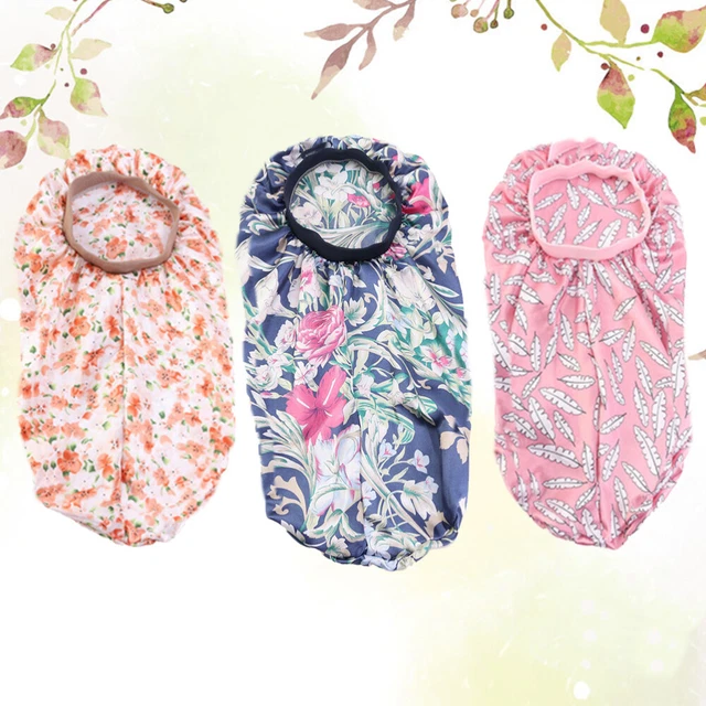 3 pz berretto da notte in raso copricapo seta avvolgimento per capelli signorina cappello