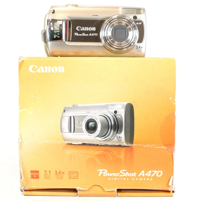 CANON PowerShot A470 7.1 Megapixel Digital Compact Camera - M13