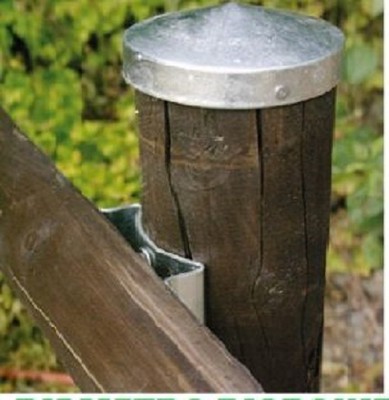 IBFM 398100 galvanized Capuchon pour poteaux en bois 100 x 100 mm en acier galvanisé 