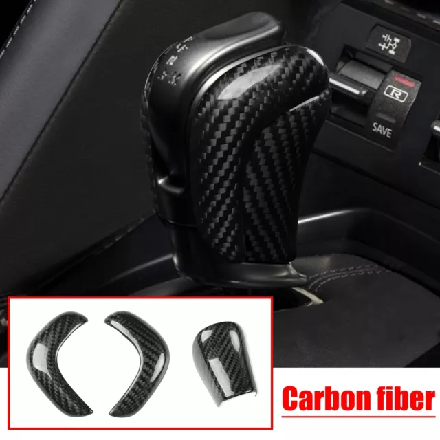 Real Carbon Fiber Interior Gear Shift Knob Cover für 2017-2022 Nissan GTR R35