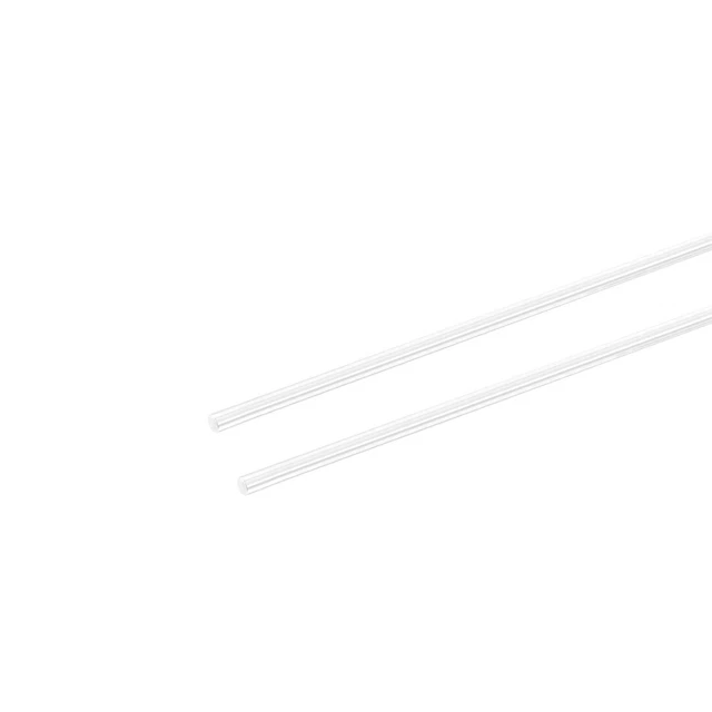 2mm dia 10" lungo rotonda,in acrilico trasparente aste  PMMA barra 2pz