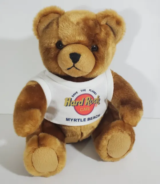 Hard Rock Cafe Myrtle Beach Herrington Teddy Bear Plush 9" 2003 Brown T Shirt