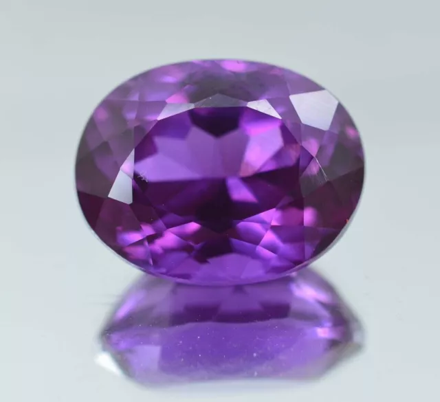 Certified 10.00 Ct Natural Purple Color Sapphire Oval Cut Loose Gemstone