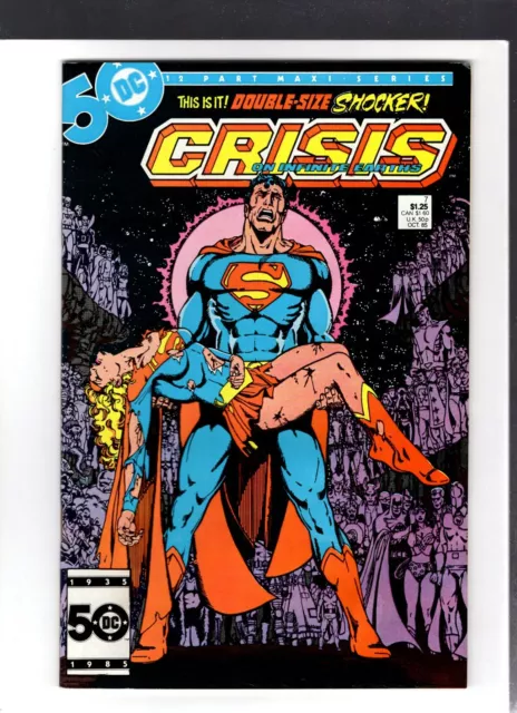 CRISIS ON INFINITE EARTHS #7 Death of Supergirl PEREZ VF A-419