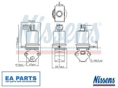 NUOVA VALVOLA EGR per SEAT VW SKODA AUDI TOLEDO II 1M2 BCA APE AUA AXP AHW NISSENS 