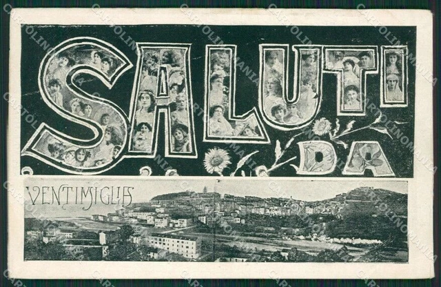 Imperia Ventimiglia Saluti da cartolina KV5635