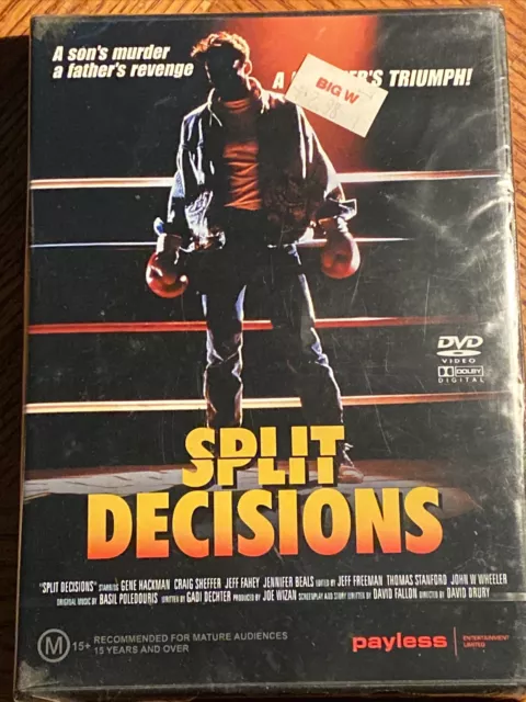 Split Decisions - Gene Hackman - New Sealed DVD - R4