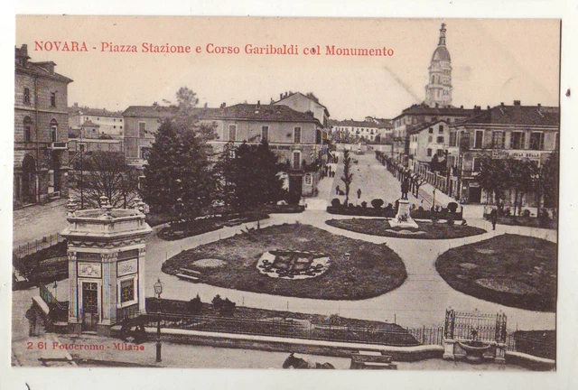 cartoline Novara,piazza stazione..........