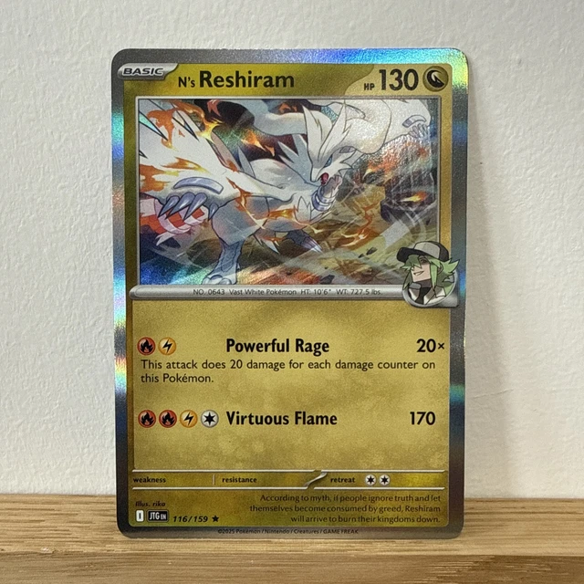 n's reshiram pokemon card Tcg 167/159 Journey Together Stamped Promo the official authentication and grading ensure this card remains a verified mainstay of your growing collection. N's Reshiram (167/159) – PokeGuard