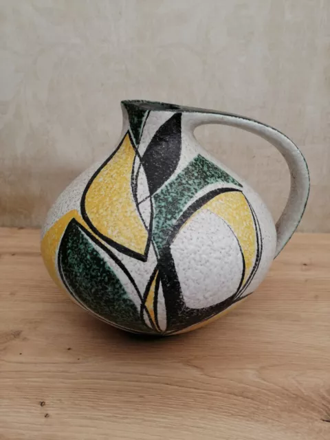 Ruscha Keramik Milano handbemalte Krugvase 315 Höhe ca.  22 cm Cilli Wörsdorfer 2