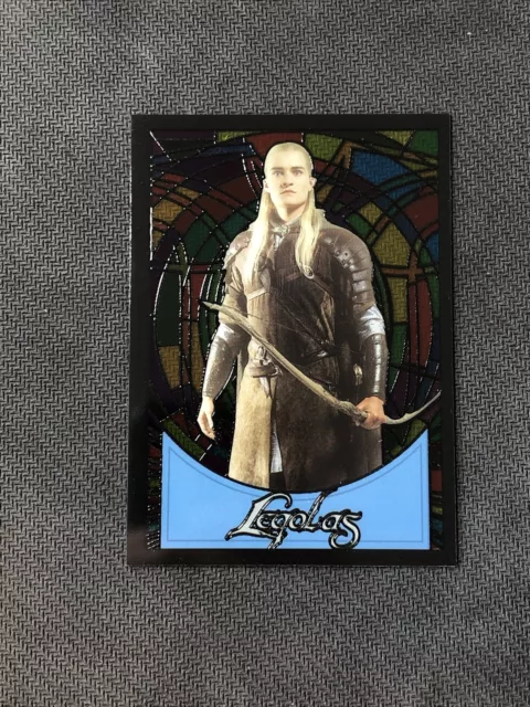 2006 Topps Lord Of The Rings Evolution Legolas Rare Stained Glass #S-7