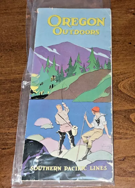 Southern Pacific Lines - Oregon Outdoors- Travel Advertisement - Railroad - 1930