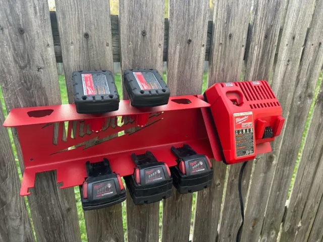 Milwaukee M12 M18 Battery Holder and Charger Rack