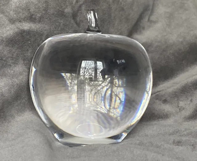 Tiffany & Co Paperweight Glas Bleikristall ‚Big Apple‘ * Briefbeschwerer *