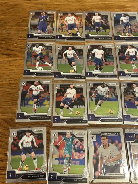 Panini Prizm 2019-20 Tottenham Hotspur Base Bundle And Red White And Blue Cards 2