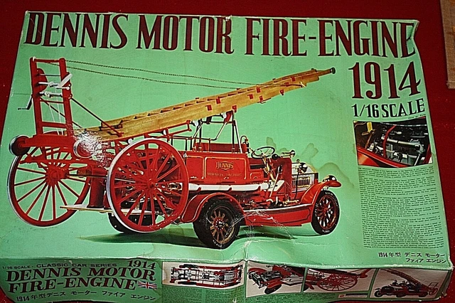 バンダイ模型1/16　1914年型　デニス　モーター　ファイヤ　エンジン バンダイ模型1/16 1914年型 デニス モーター ファイヤ エンジン