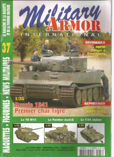 MILITARY ARMOR N°37 RUSSIE 1941 1er CHAR TIGRE / TD M10 / PANTHER Ausf.G / T-54