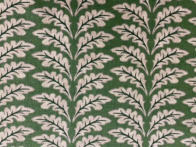 Morris Leaf  SAP GREEN  Cotton  Curtain Roman Blind Craft Upholstery Fabric