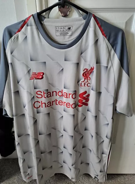 Official Liverpool FC - 2018/19 - 3rd Football Shirt - New Balance - Grey - XL