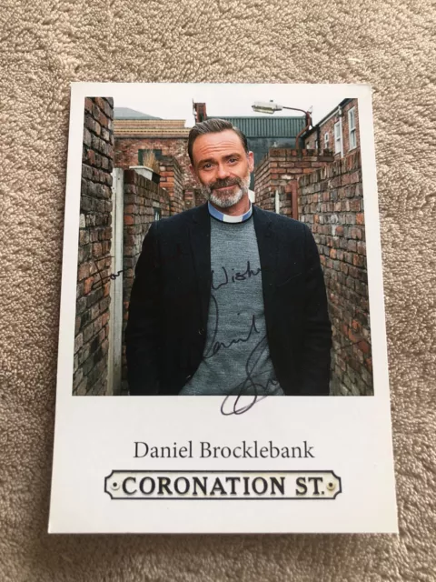 Daniel Brocklebank - Coronation Street- Hand Signed  Cast Card