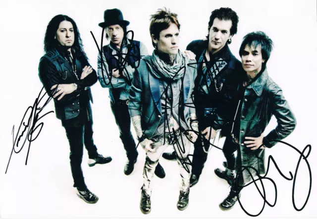 Buckcherry genuine autograph 8"x12" photo signed In Person American rock band