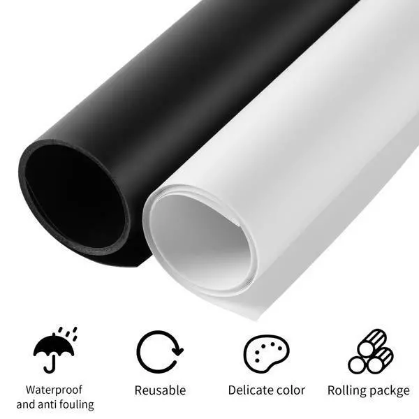 Photography White Backdrop Matte Glossy Paper Waterproof Photo Background Studio 2