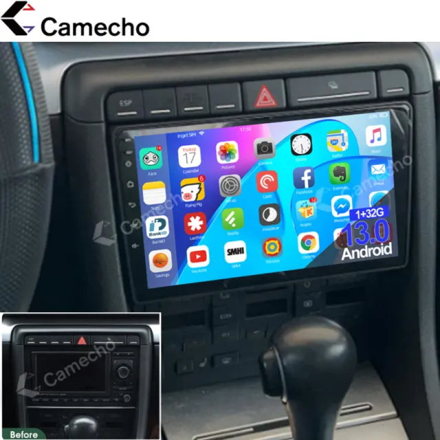 1+32GB Für Audi A4 8E 8H B6 B7 2000-2009 Android 13 Autoradio GPS Navi WIFI BT