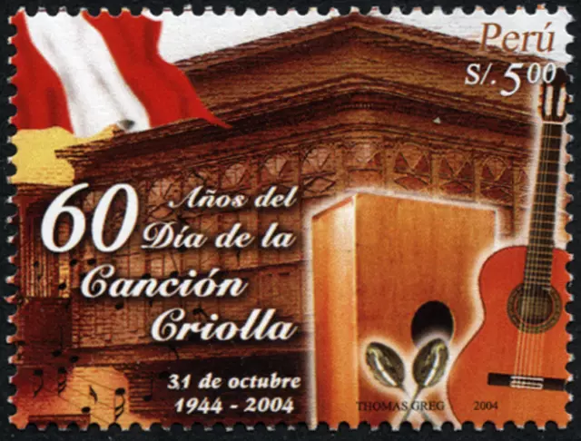 Peru 2004 "Tag des peruanischen Liedes" Gitarre,  MiNr  1958 ** MNH