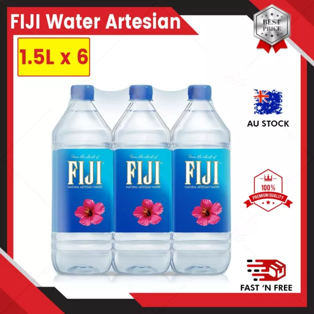 FIJI Natural Artesian Water 1.5Lx 6 Pack of water Bottles -AU Free Shipping