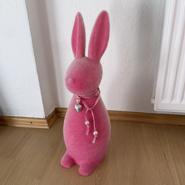 OSTERHASE DEPOT Osterdeko Rosa Pink Figur Dekoration Ostern Hase 🐰 EUR 13,90