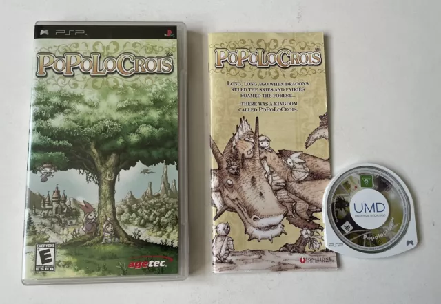 Popolocrois Sony PSP Playstation Portable Complete US Sleeve PAL Game