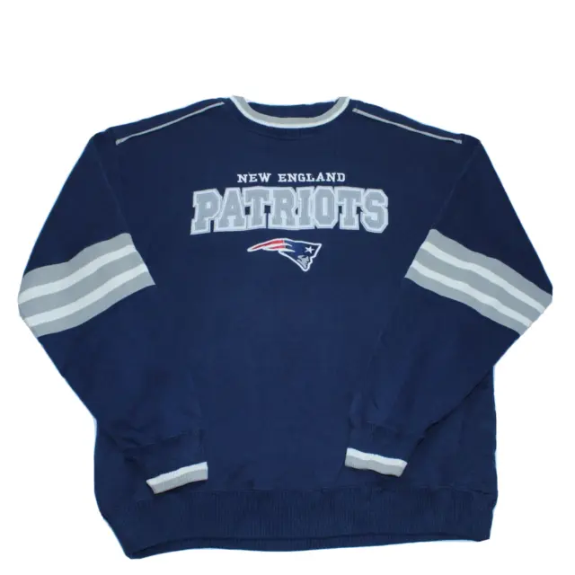 Felpa vintage Lee Sport New England Patriots NFL spellout maglione USA grande